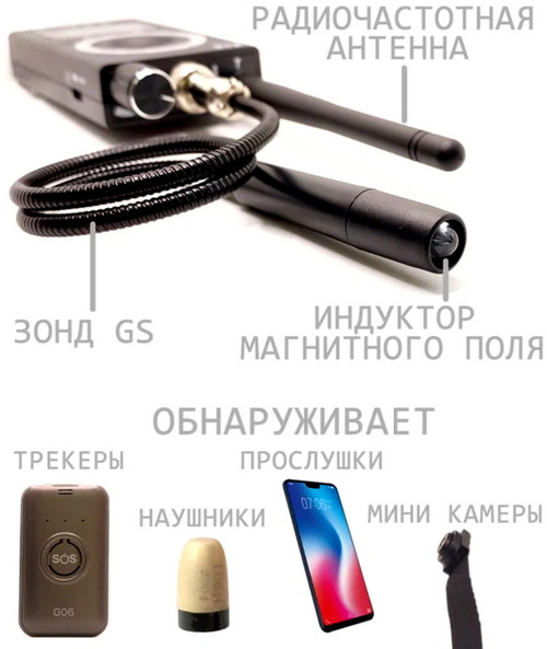 Поисковик жучков Детектор скрытых видеокамер