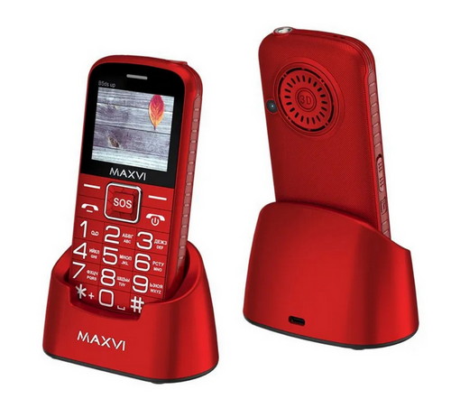 Кнопочный красный мобильный телефон Телефон с двумя сим картами