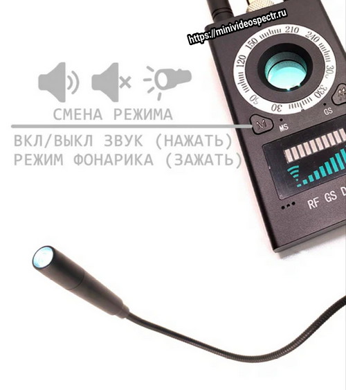 Поисковик жучков Детектор скрытых видеокамер