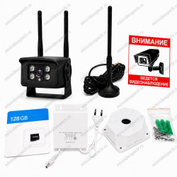 Комплект 4G видеонаблюдения для гаража, дачи без Wi-Fi купить с доставкой по Москве