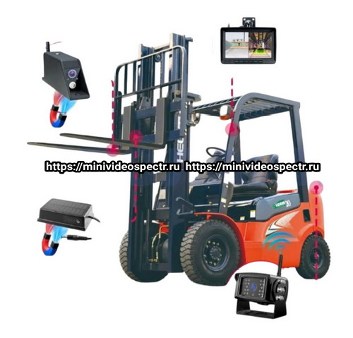 Комплект видеонаблюдения для погрузчиков