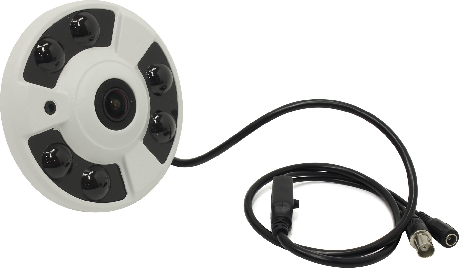 Миниатюрная видеокамера (Угол обзора 175°. Инфракрасная подсветка: до 20 метров. Разрешение: 1080p/960H. OSD-джойстик, экранное меню, UTC. Металлический корпус)